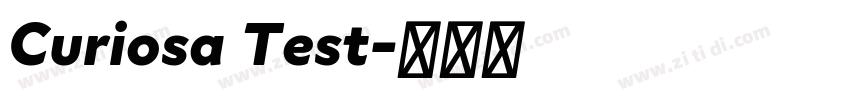 Curiosa Test字体转换